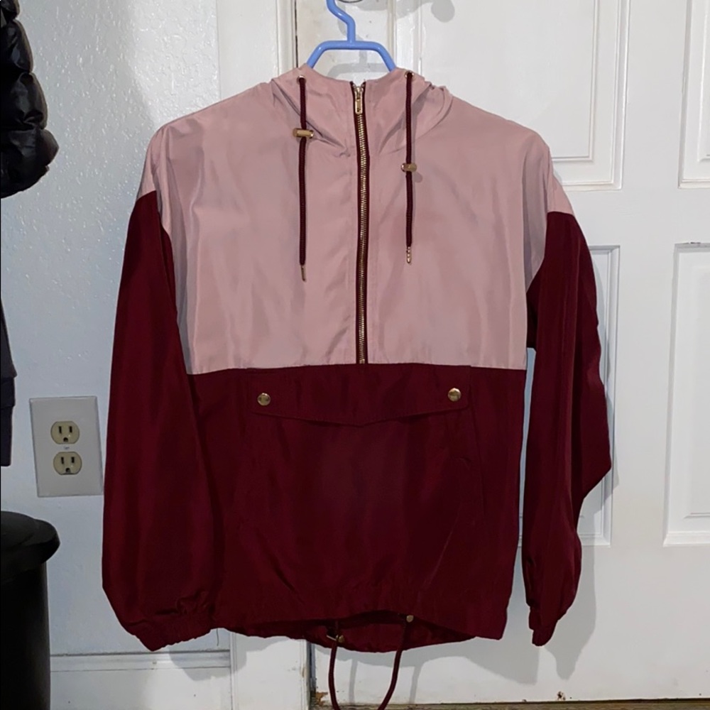 Pink/Maroon Quarter Zip